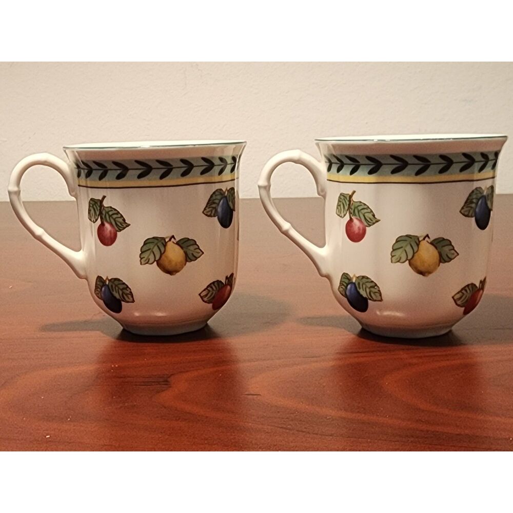 Villeroy & Boch French Garden Fleurence Set of 2 Mugs Premium Porcelain Germany